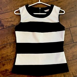 Ladies striped sleeveless blouse